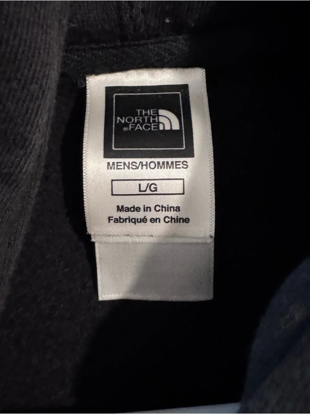 The North Face Black Hoodie with Gray Logo